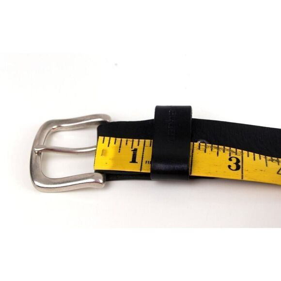 Carhertt SADDLE BLACK GENUINE LEATHER 1.5"Wd CASUAL DRESS MEN'S BELT Sz 44 (A34 - Picture 10 of 13